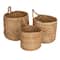 Hello Honey® Natural Round Braided Jute Nesting Baskets with Handles Set
